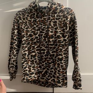 AnnTaylor Loft Lou and Grey Leopard hoodie in petite 0